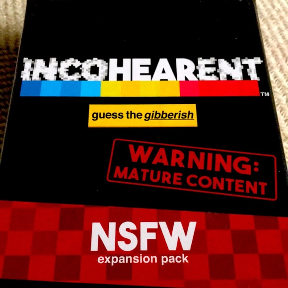 Incohearent Card Game nsfw expansion pack MATURE ADULT GAME FINAL SALE - Picture 1 of 6